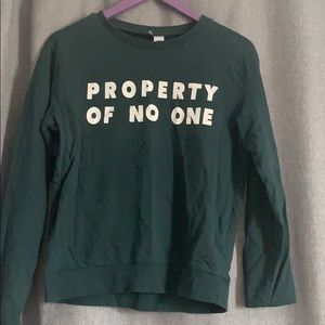 “Property of no one” long sleeve